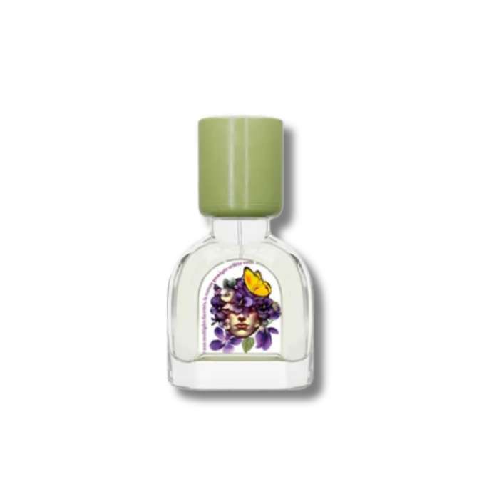 Un flacon de parfums de niche "Violette Kew" de la marque Le Jardin Retrouvé